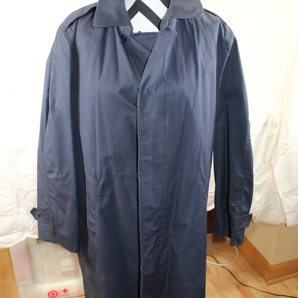 Men's U.S. Military Blue trench coat Size 40R - Picture 1 of 7